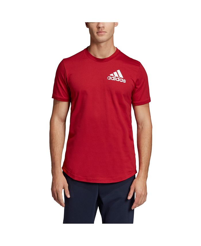 adidas Men's Regular Fit Metallic Badge of Sport Workout T-Shirt ...