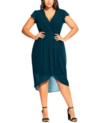 wrap swing dress