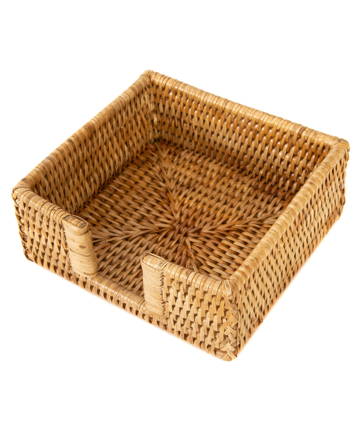 Artifacts Trading Company Artifacts Rattan Cocktail Napkin Holder with Cutout