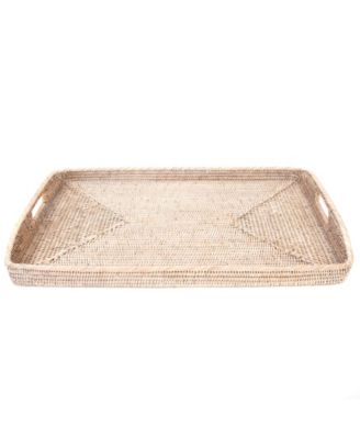 woven ottoman tray