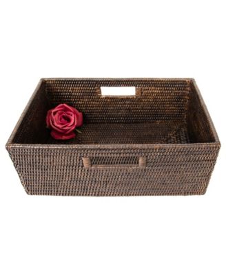 Rectangular Shelf basket with Side handles