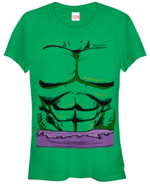 Fifth Sun Marvel Juniors Incredible Hulk Halloween Costume Short Sleeve Tee Shirt