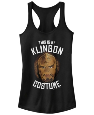 Fifth Sun Star Trek Original Series Juniors Klingon Costume Halloween Racerback Tank Top