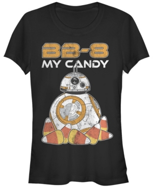image of Fifth Sun Star Wars Women-s Bb-8 My Candy Halloween Short Sleeve Tee Shirt