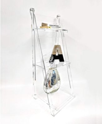 DesignStyles Clear Acrylic Ladder Shelf