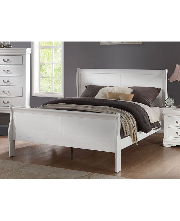 Acme Furniture Louis Philippe Full Sleigh Bed & Reviews - Furniture - Macy&#39;s
