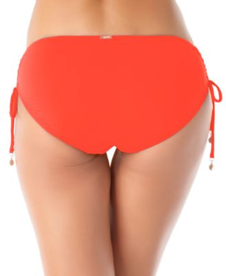 Ruched-Side Bikini Bottoms
