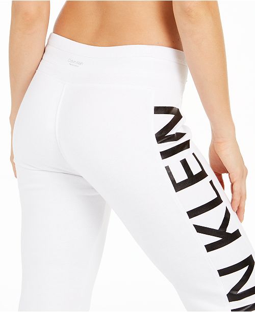Calvin Klein Fleece-Interior Logo Joggers & Reviews - Pants & Leggings ...