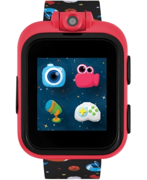 image of iTouch Kids PlayZoom with Black Sports Print Strap Smart Watch 42x52mm