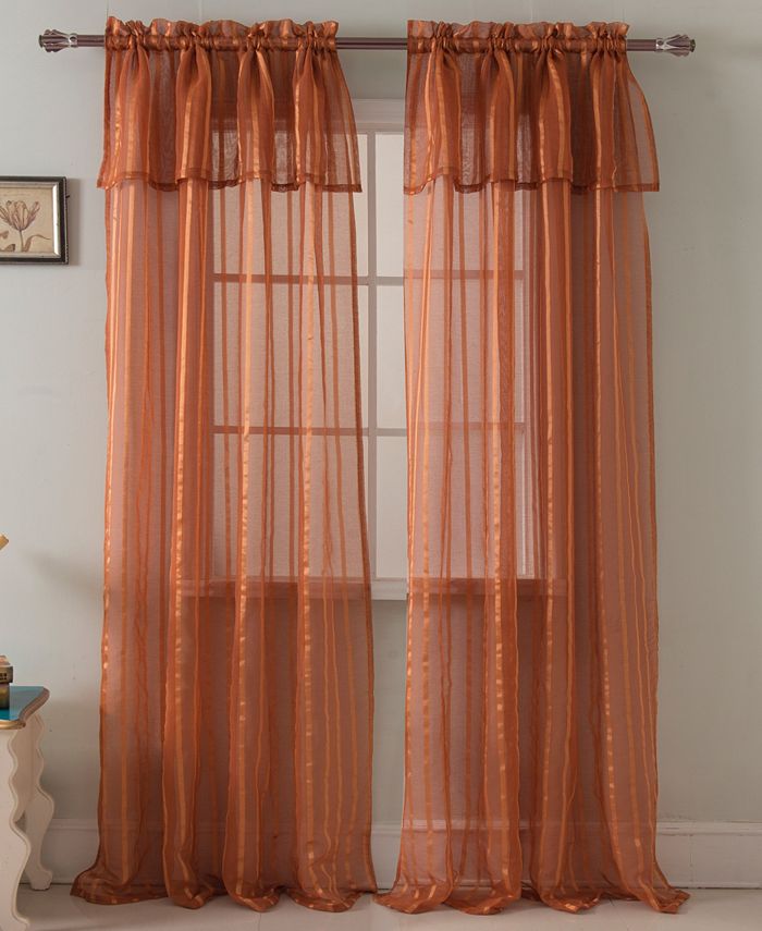 RT Designers Collection Gretchen 54" x 90" Sheer Curtain Panel With
