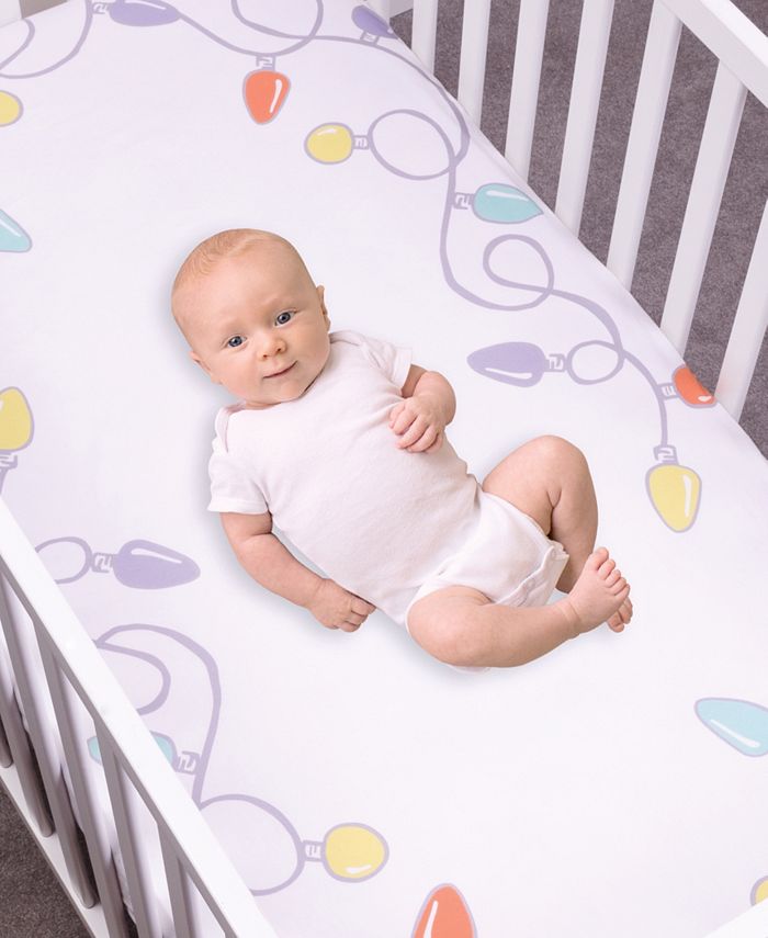 Trend Lab Holiday Lights Flannel Photo Op Crib Sheet & Reviews Sheets