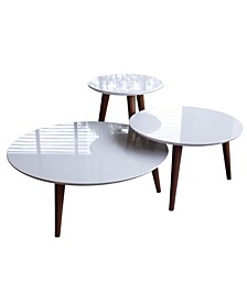 3 Piece Modern Moore Round End Table