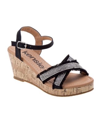 girls tan wedges