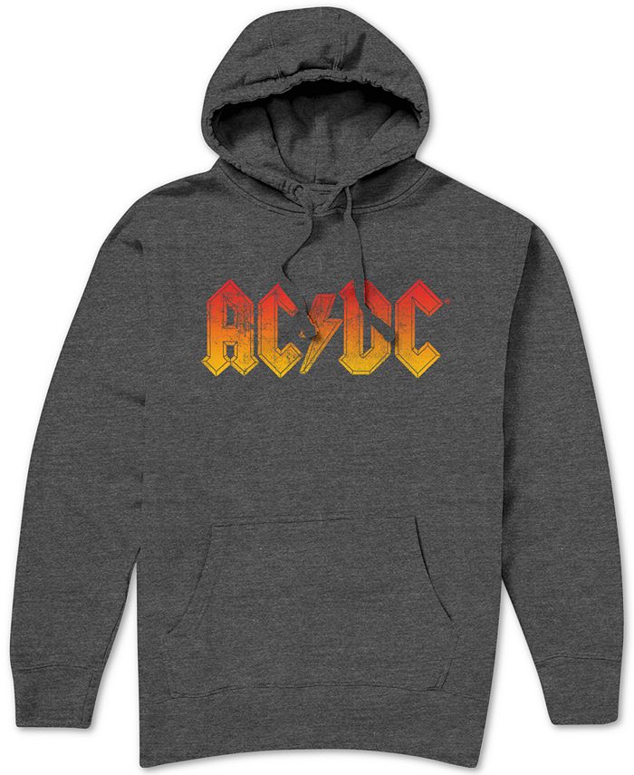 Hybrid AC/DC Distressed Logo Men's Hoodie - Macy's
