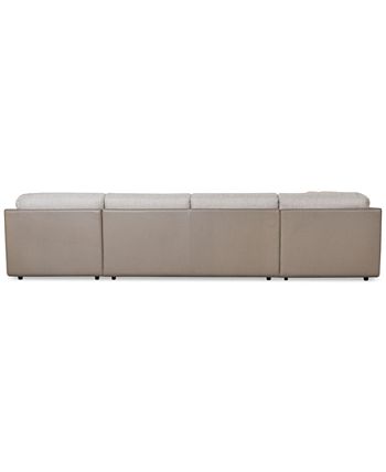 Furniture - Mattley 4-Pc. Fabric Modular Sectional Sofa with Bumper