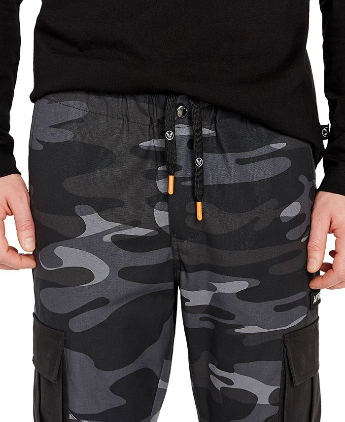 Avirex Men's Black Camo Cargo Pants - Macy's