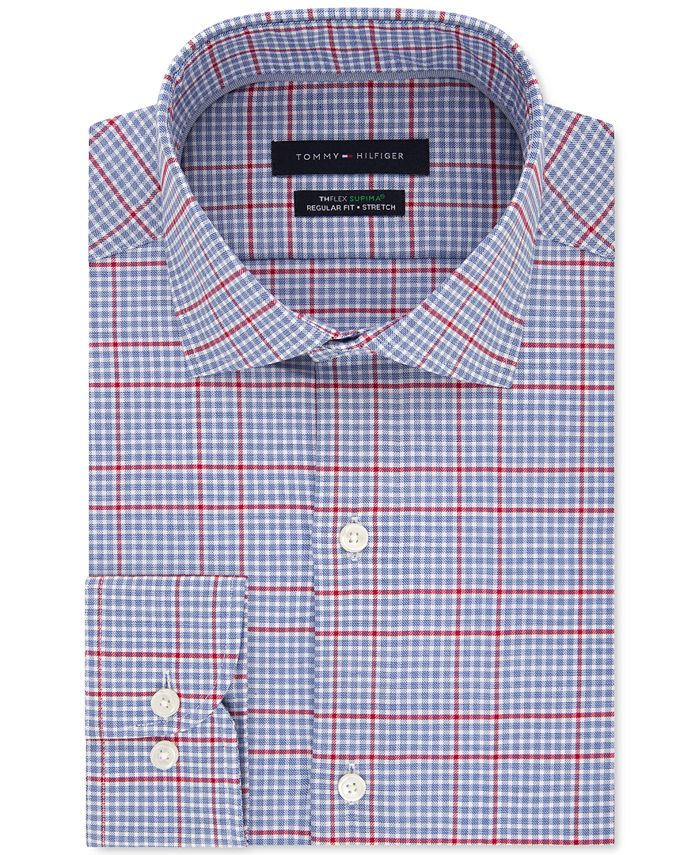 Tommy Hilfiger Men's Big & Tall Classic/Regular-Fit Non-Iron THFlex ...