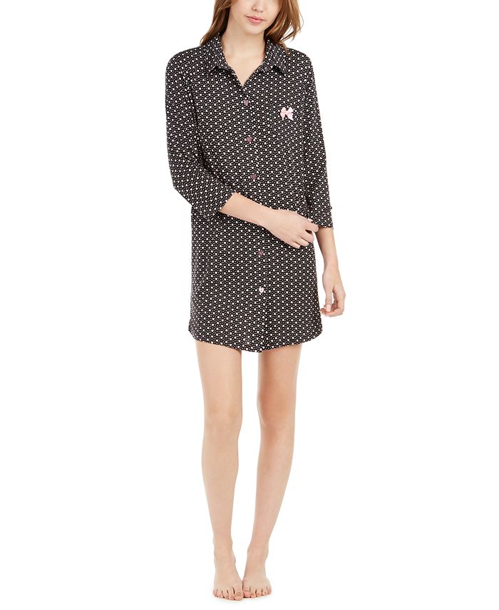 Betsey Johnson Women's HeartPrint Sleep Shirt Nightgown Macy's