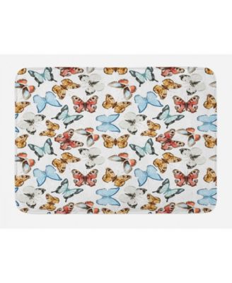 butterfly bath mat