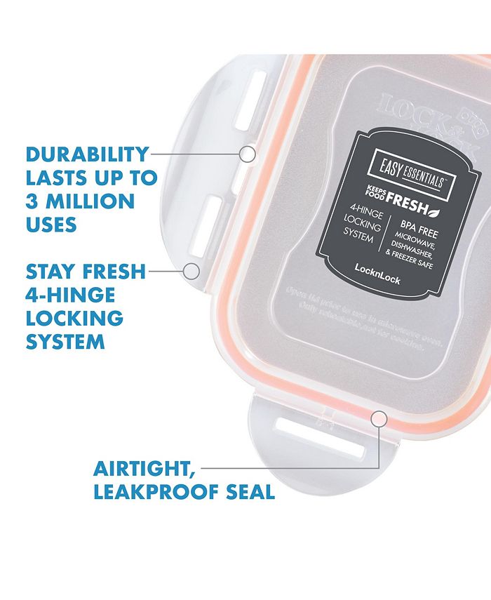 Lock n Lock Easy Essentials Color Mates Assorted 14Pc. Food Storage