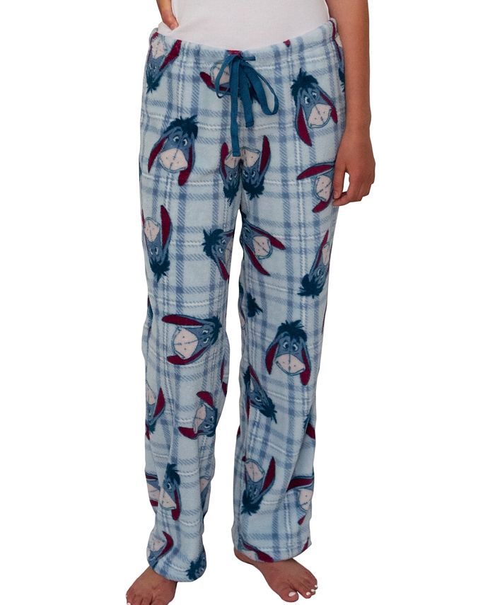 Disney Womens Plus Size Lounge Pants Eeyore Print Pajama Bottoms