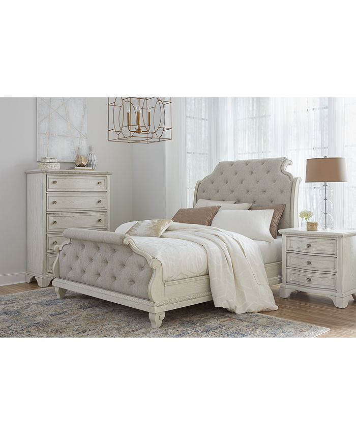 Trisha Yearwood Home Trisha Yearwood Jasper County Upholstered Bedroom Collection 3Pc. Set