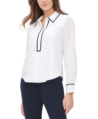 macy's tommy hilfiger women's blouses