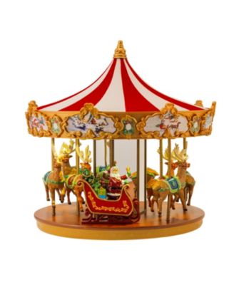 HOLIDAY AROUND THE CAROUSEL メリーゴーランド Wizardi Christmas Carousel Decoration. Christmas Village