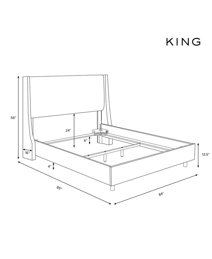 Macy's Marcone Wingback Bed King Macy's