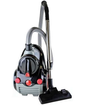 Ovente Bagless Canister Cyclonic Vacuum With Hepa Filter In Black