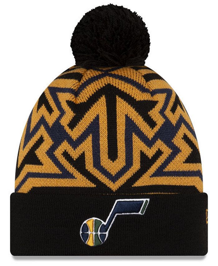 New Era Utah Jazz Big Flake Pom Knit Hat Macy's