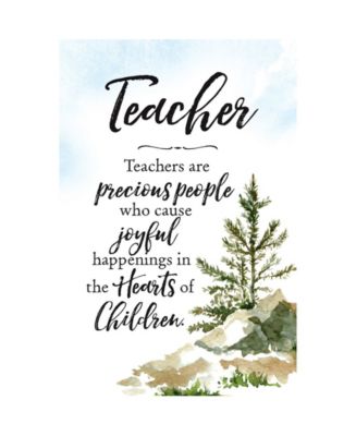 Dexsa Teachers are Woodland Grace Series Wood Plaque with Easel, 6