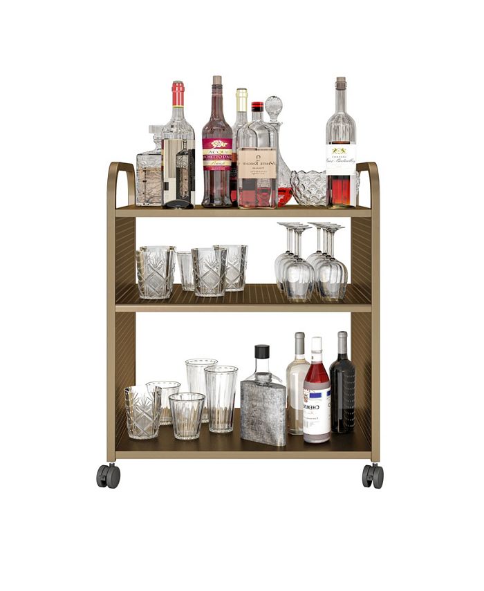 Novogratz Collection Novogratz Aubrie Bar and Serving Cart Macy's