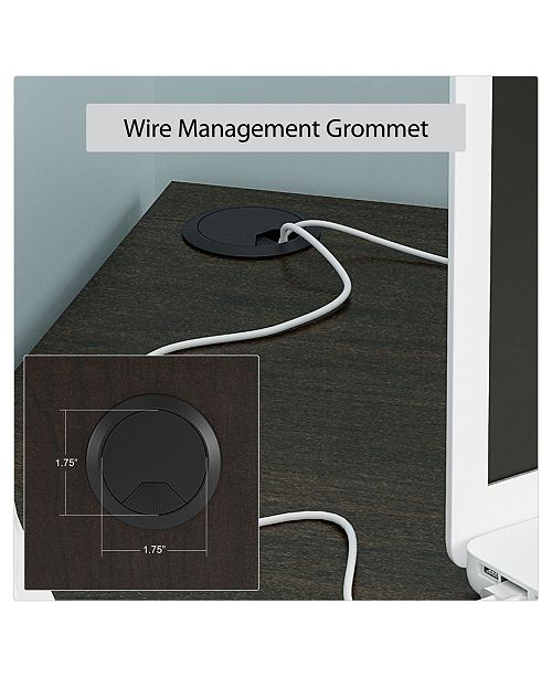 Ameriwood Home Dakota L-Shaped Desk with Bookshelves ...