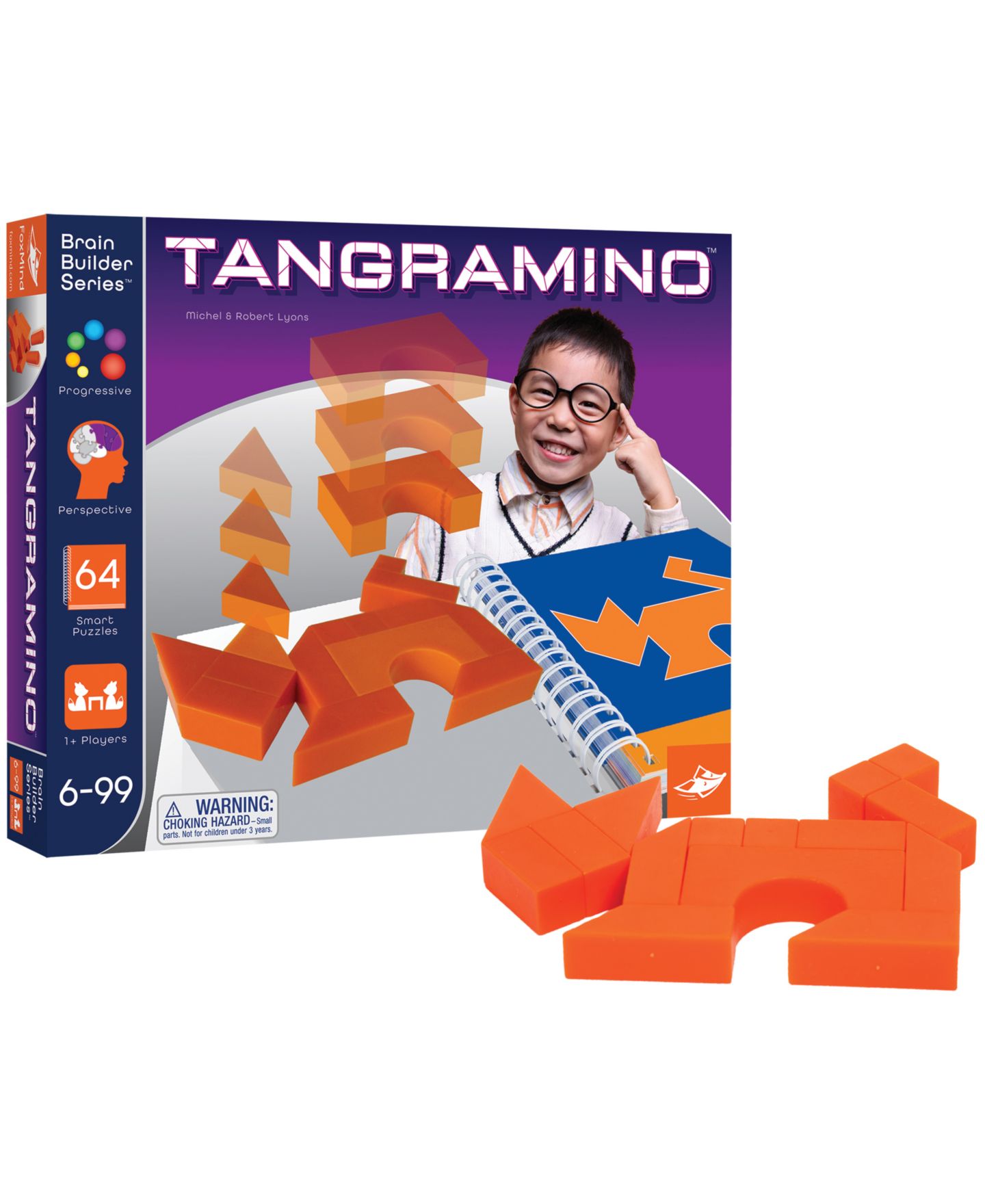 Детская игрушка FoxMind Games Tangramino 18-Piece Puzzle Game, Ages 6+ — фото 2