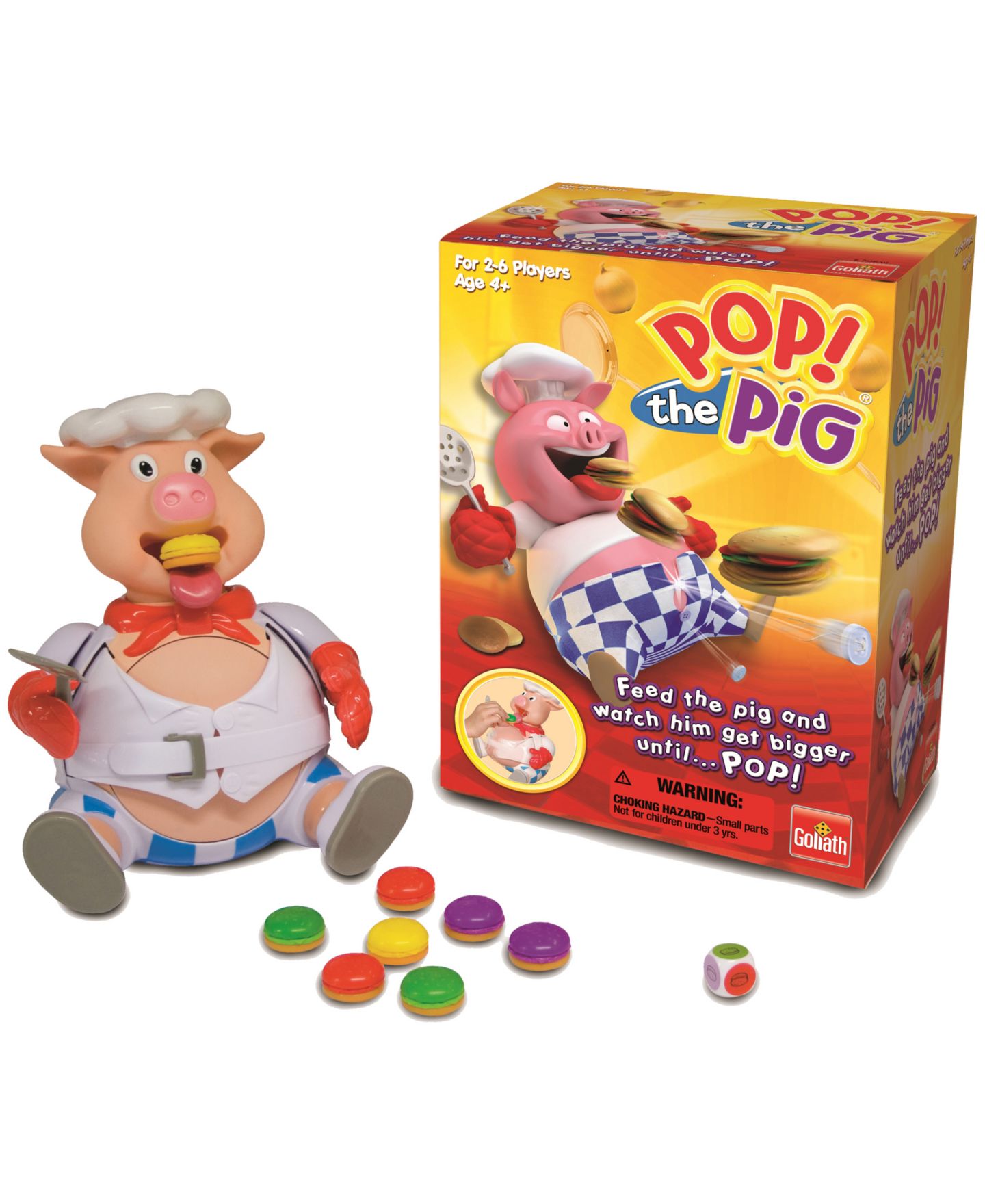 Детская настольная игра Goliath Pop The Pig Bigger and Better Board Game, Ages 4+ — фото 2
