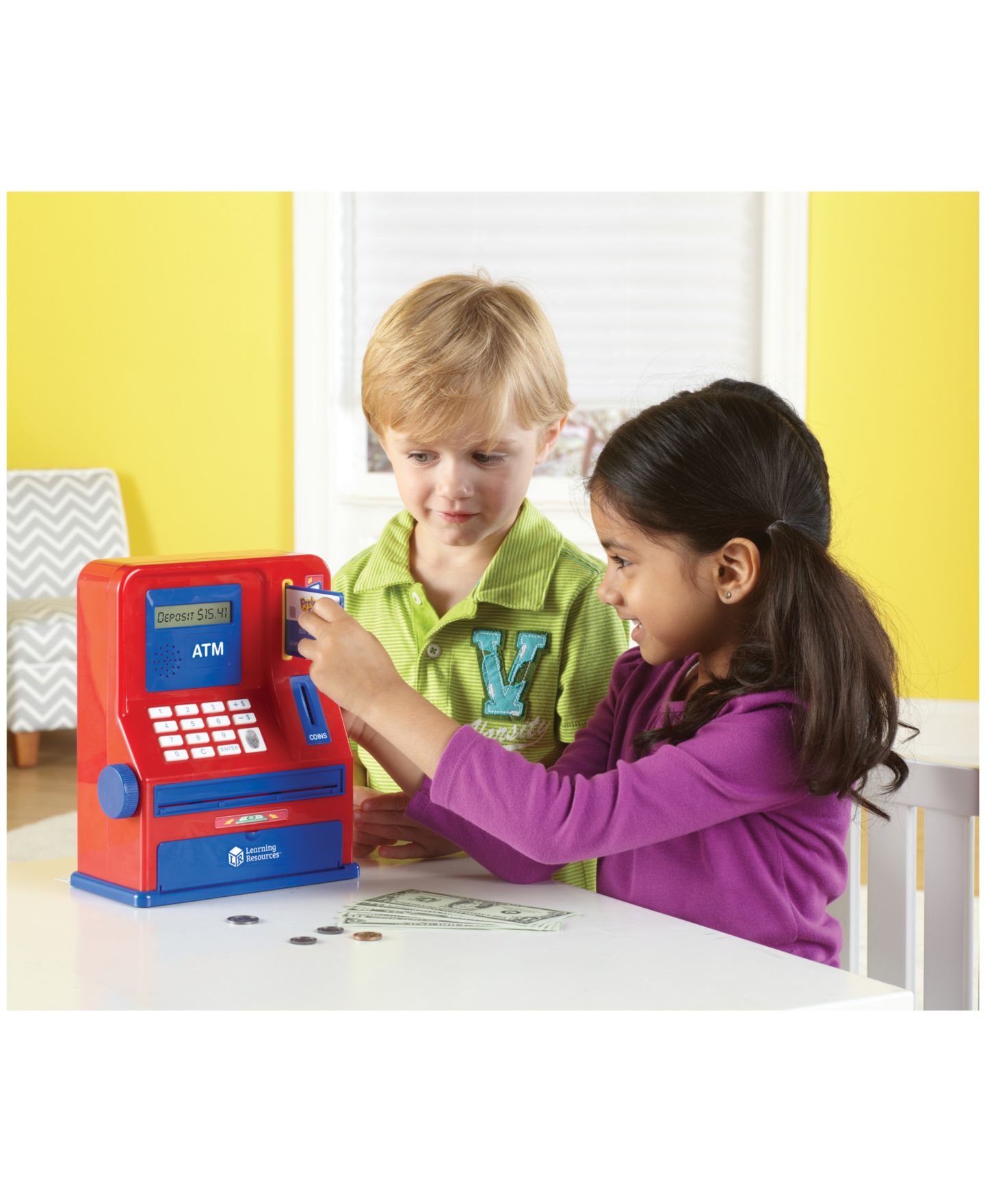 Детская игрушка Areyougame Pretend & Play Electronic Teaching ATM Bank, Ages 3+ — фото 4