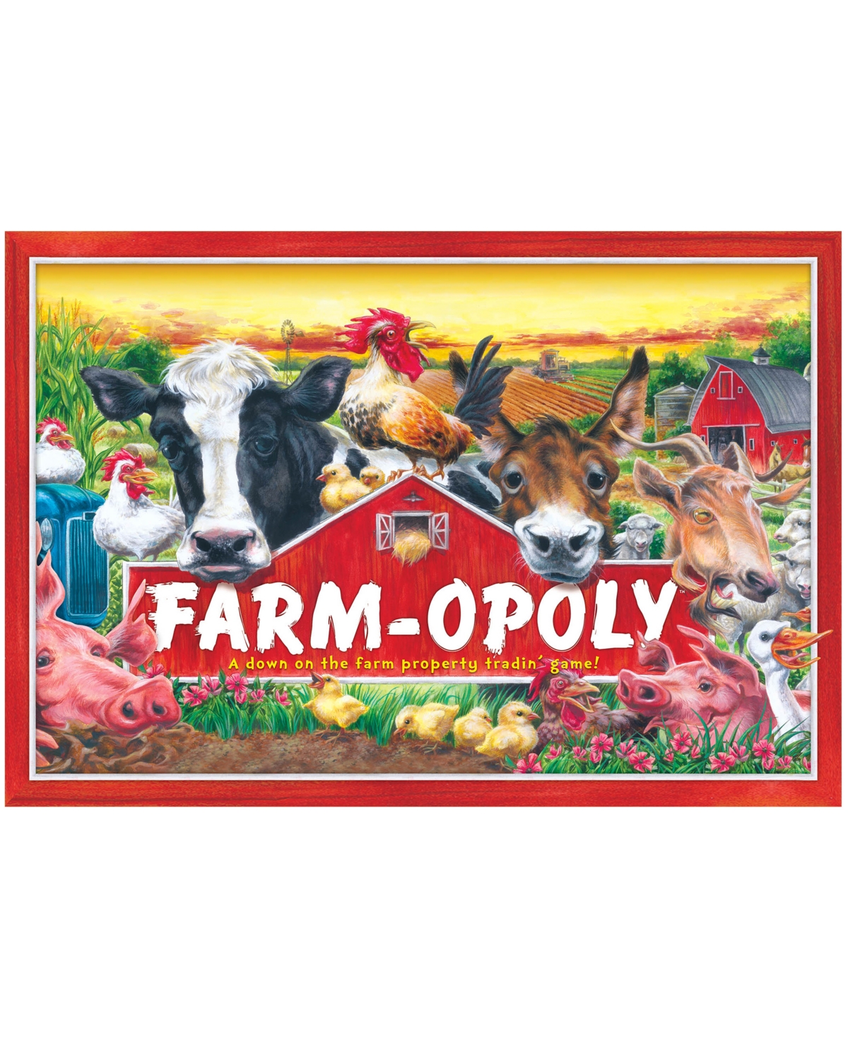 Masterpieces Puzzles Late For The Sky Farm-opoly In Multi