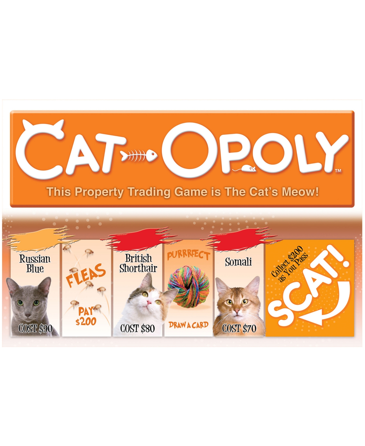Masterpieces Puzzles Late For The Sky Cat-opoly Game In Multi