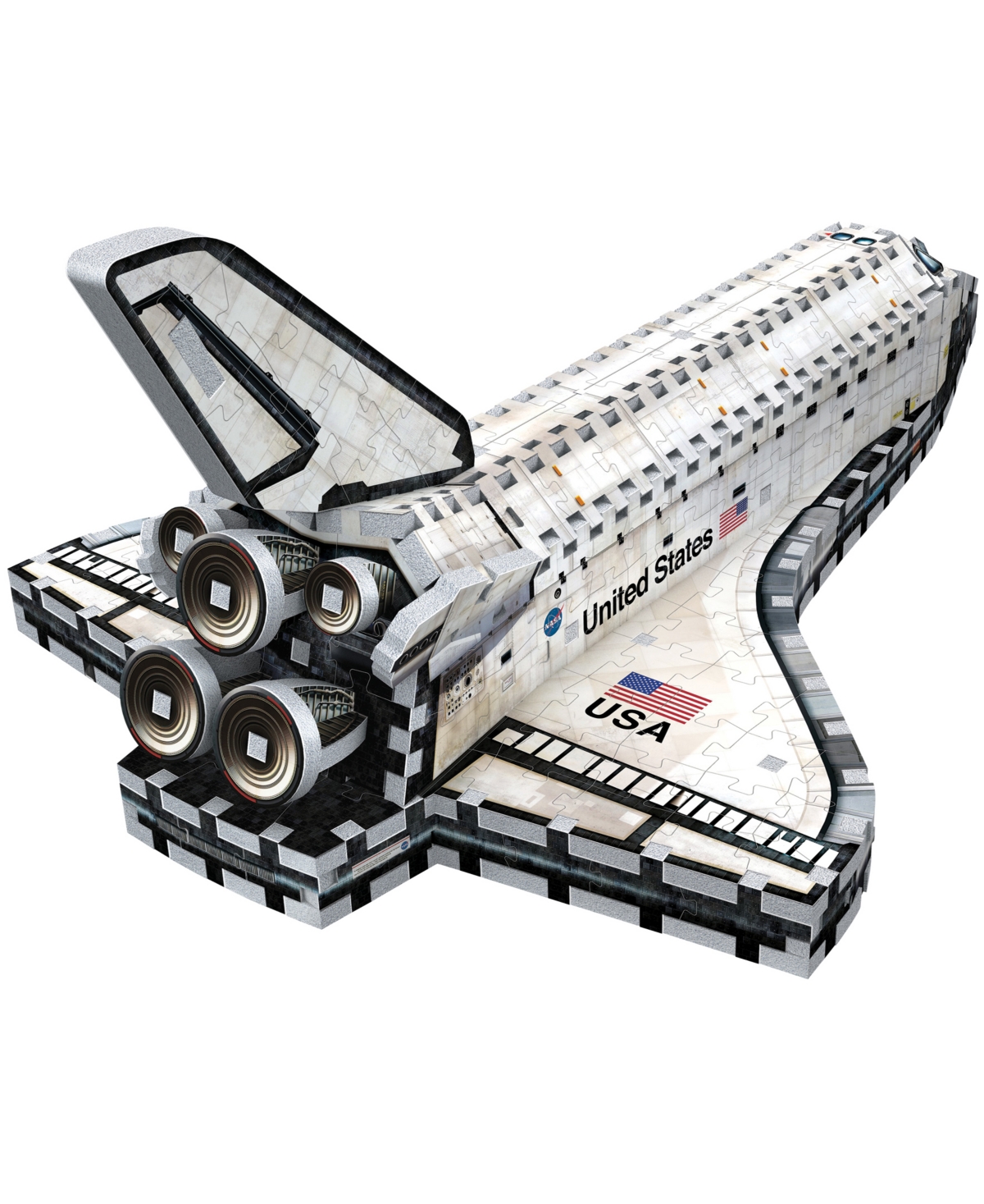 Shop Masterpieces Puzzles Wrebbit Space Shuttle Orbiter 3d Puzzle- 435 Pieces In White