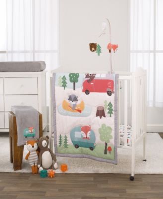 elephant mini crib bedding set