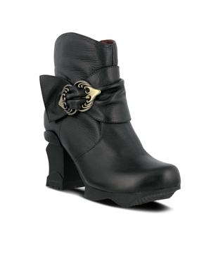 image of L-Artiste Women-s Natia Sculptured Heel Booties Women-s Shoes
