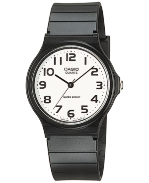 Shop Casio Unisex Black Resin Strap Watch 35mm