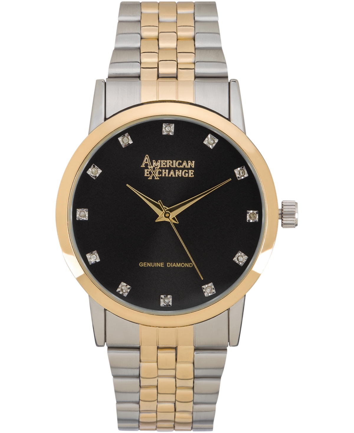 Men's Genuine Diamond Collection Bracelet Watch, 40mm - Silver