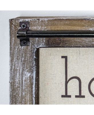 American Art Decor Home Sweet Home Rustic Wood Canvas Sign