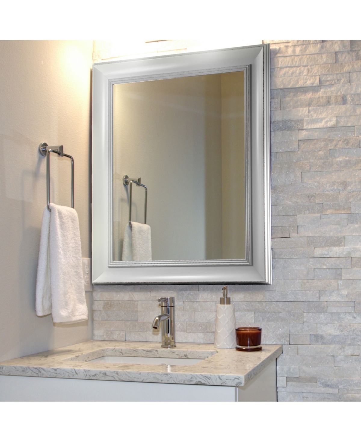 American Art Decor Camden Beveled Wall Vanity Mirror