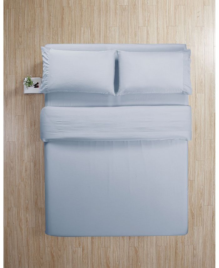 Lily NY Naturally Sourced Cornfiber Bedsheet Set, Queen Macy's