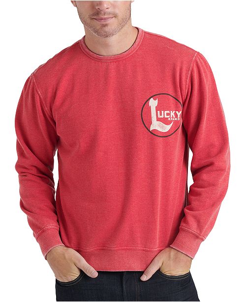 Lucky Brand Men S Vintage Inspired Logo Sweatshirt Reviews