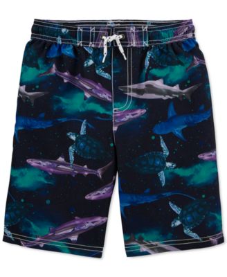 boys shark swim shorts