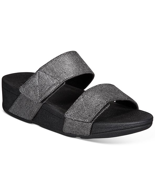 FitFlop Mina Shimmer Denim Slide Sandals & Reviews - Sandals & Flip ...